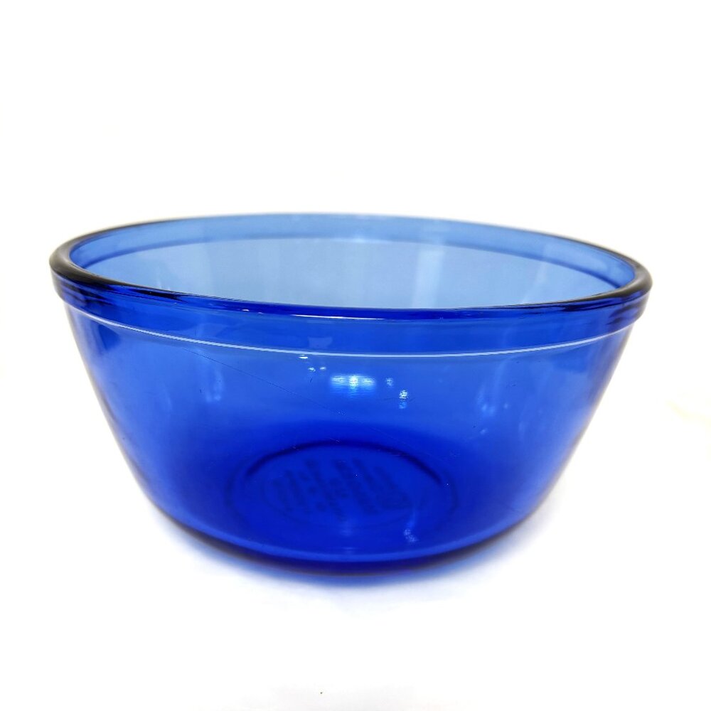 Anchor Ovenware  Mixing Bowl 1.5 Quart Cobalt Blue Glass #1057